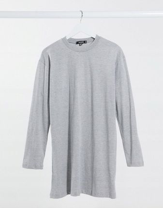 Missguided Szara sukienka t-shirtowa 38 (M)