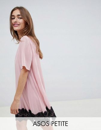 Różowa plisowana sukienka mini komunia defekt 36