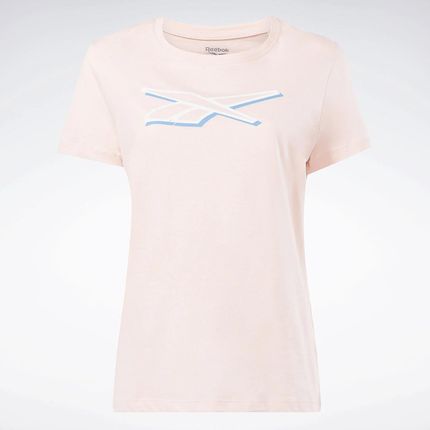 Damska Koszulka z krótkim rękawem Reebok Vector Graphic Tee In1687 – Różowy