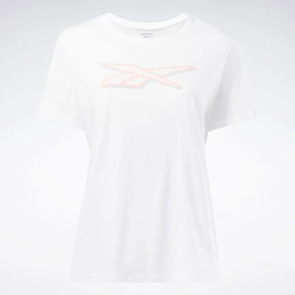 Damska Koszulka z krótkim rękawem Reebok Vector Graphic Tee In1689 – Biały