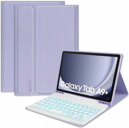 Tech-Protect Galaxy Tab A9+ 11.0 X210/X215/X216 SC Pen +   Klawiatura Fioletowy