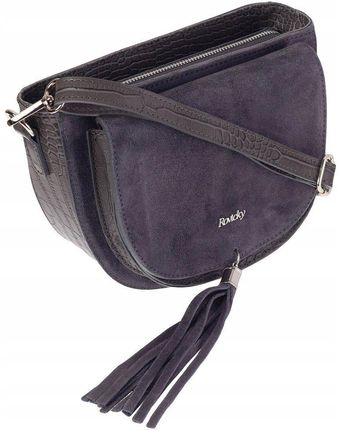 Zgrabna listonoszka w kształcie podkowy ze skóry naturalnej - Rovicky