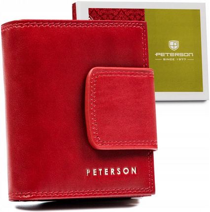 Portfel skórzany Peterson PTN 42329-SGN czerwony