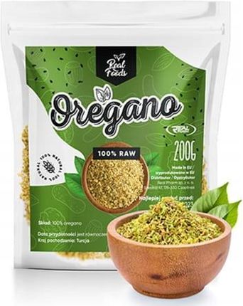 Real Foods Naturalna Oregano 200g
