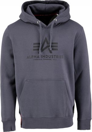 Bluza Alpha Industries Basic Hoody greyblack/black XXL