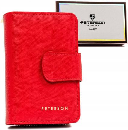 Portfel damski Peterson PTN 009-SAF czerwony