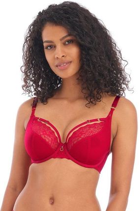 Freya Temptress soft plunge 32E/70F czerwony - paski