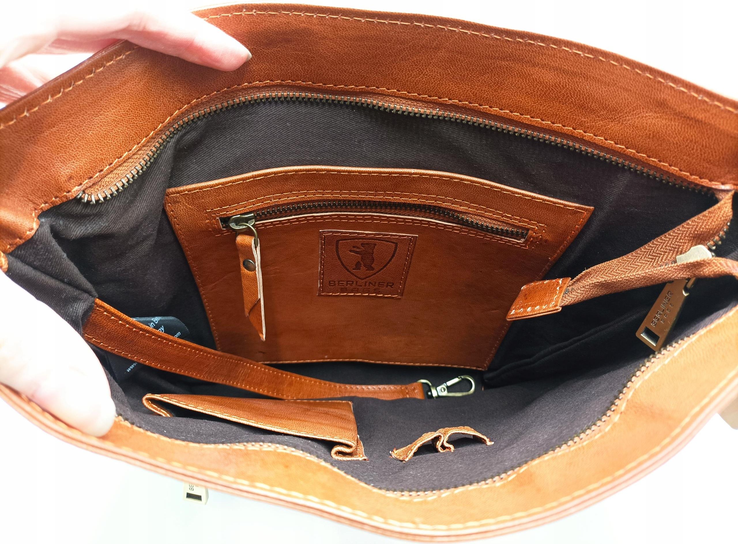 Berliner Bags Portefeuille Margo Cuir Buff Hunter RFID - Portefeuille Femme Espresso Vintage