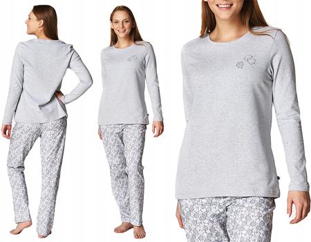 Damska piżama z wzorzystymi spodniami Lns 641 L