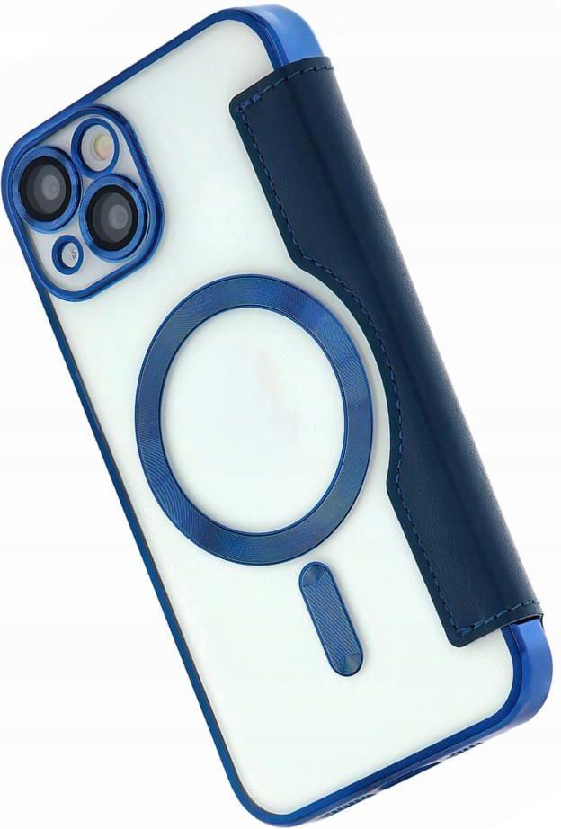 Izigsm Futerał Smart Chrome Magsafe Do Iphone 11 Pro Max Otwierane Granatowy Etui na telefon