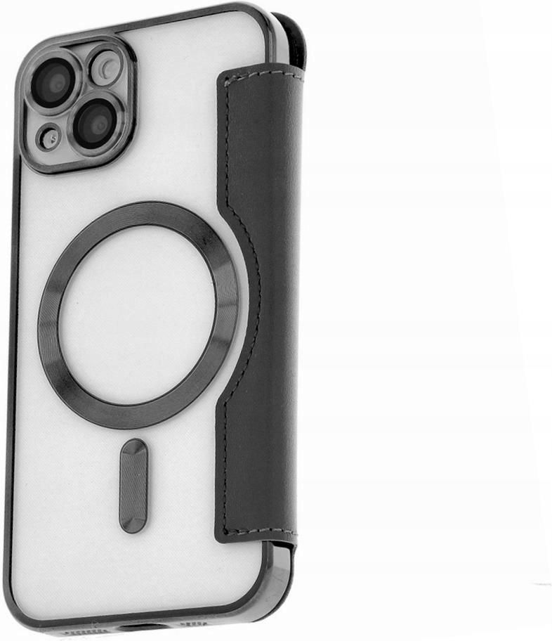Izigsm Futerał Smart Chrome Magsafe Do Iphone 11 Pro Max Otwierane Czarny Etui na telefon