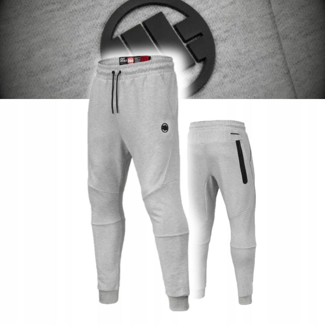 Pitbull Men's Pit Bull West Coast Terry Small Logo Jogging Bottoms, Black