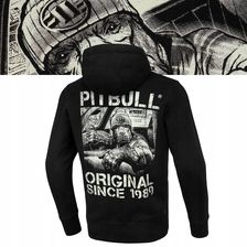 Zdjęcie Męska Bluza Rozpinana z Kapturem Pitbull Bawełniana Terry Drive - Jordanów