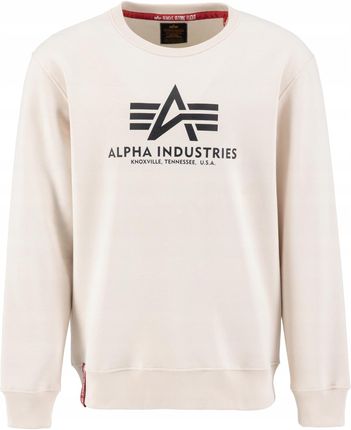 Bluza Alpha Industries Basic Sweater jet stream white XXL