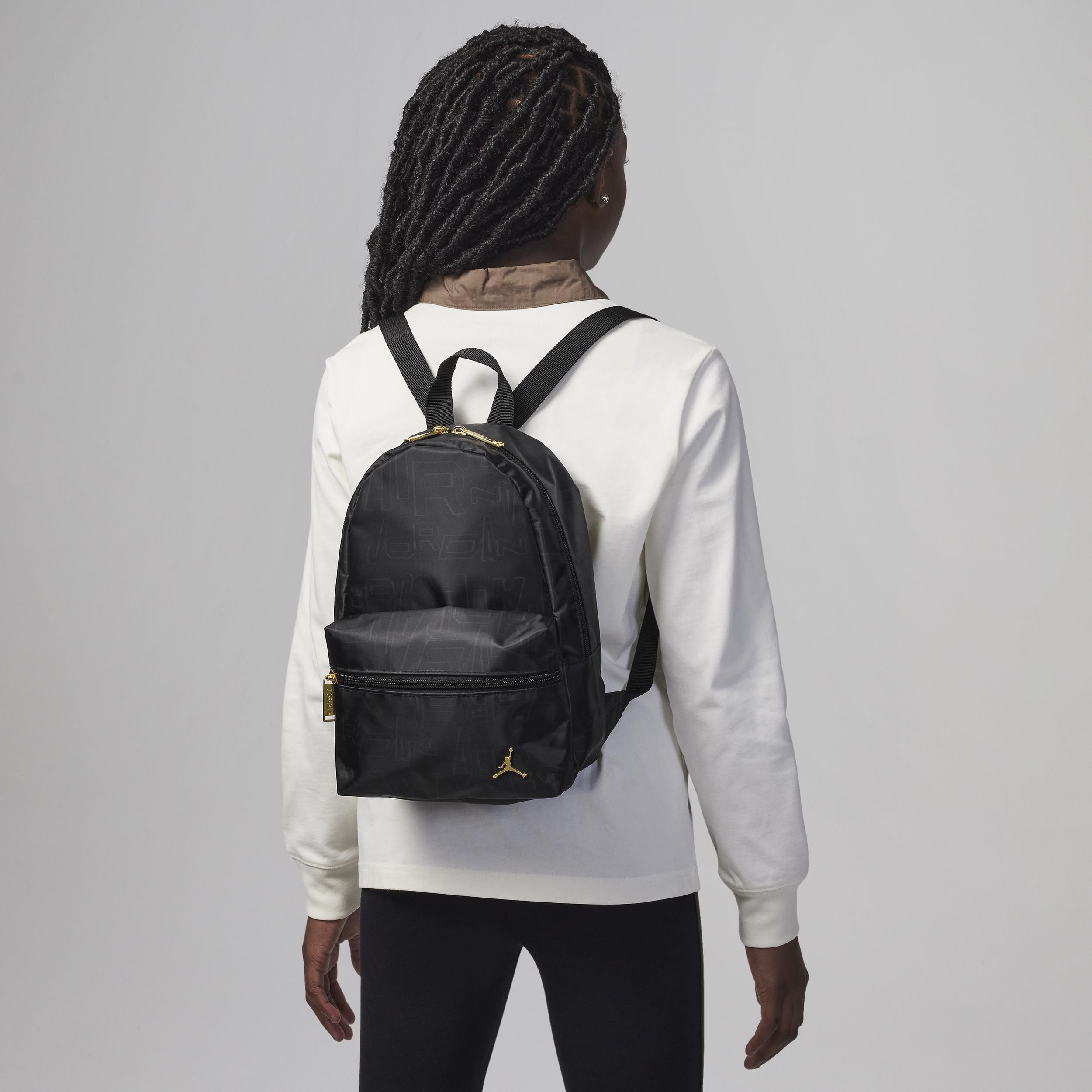 Plecak Jordan Black and Gold Mini Backpack (10 l) - Czerń