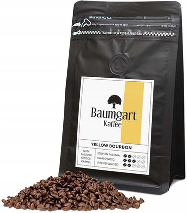 Baumgart Kaffee Jasnopalona Ziarnista Odmiany Yellow Bourbon 100% Arabica 200g Baumgar 200