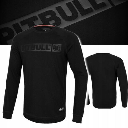 Pitbull Męska Koszulka Długi Rękaw Hilltop Longsleeve Czarny Spandex XXL