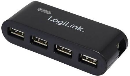 Logilink Hub Usb 2.0 4-Portowy Z Zasilaczem Czarny (Ua0085V2)