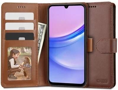 Tech Protect Etui Wallet Do Samsung Galaxy A15 4G 5G Brązowy