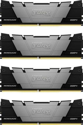Kingston Fury 64GB 3600MT/s DDR4 CL16 DIMM Kit of 4 1Gx8 FURY Renegade Black (KF436C16RB12K464)