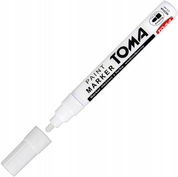 toma-marker-olejny-bia-y-medium-2-5mm-wodoody-flamaster-dekoracyjny