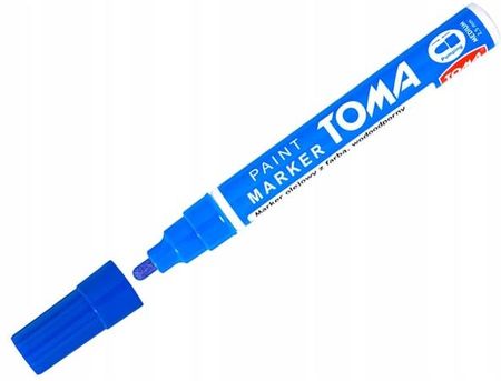 Toma Marker Olejny Niebieski Wodoodporny 2.5 Mm Kolorowy Flamaster Gruby
