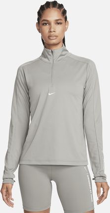 Damska bluza z zamkiem 1/4 Dri-FIT Nike Pacer - Szary