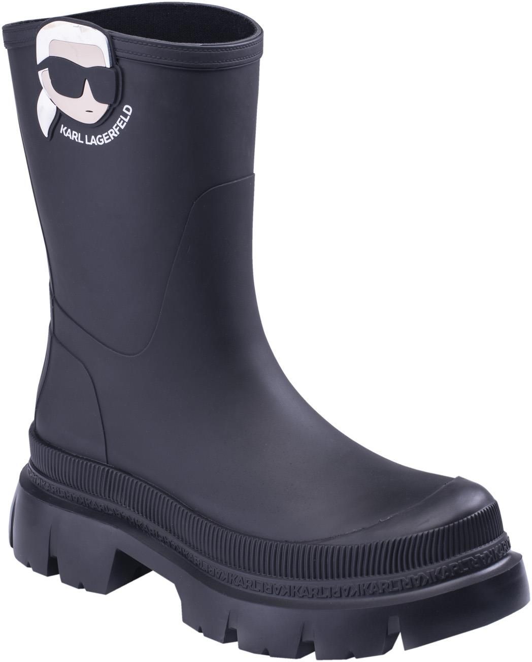 【R&B】Karla Damskie Kalosze Karl Lagerfeld Trekka Rain Nft Mid Leg Boot