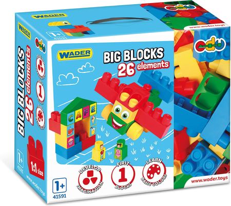 Wader Klocki Big Blocks Naklejki 26El. 41591