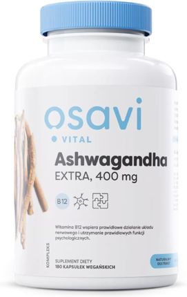 Osavi Ashwagandha Extra 400 mg, 180 kapsułek