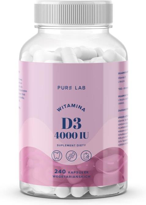 Pure Lab Witamina D3 4000 IU 240kaps. - Opinie i ceny na Ceneo.pl