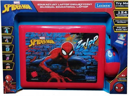 Lexibook Zabawka Laptop Edukacyjny Dwujęzyczny Spider-Man