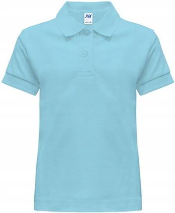 Koszulka Polo dziecięca Jhk błękitna 12-14 Sk 152