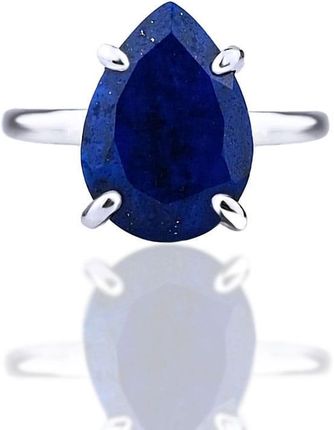 Brazi Druse Jewelry Pierścionek Lapis Lazuli 6 Ct. Kropla (9260)