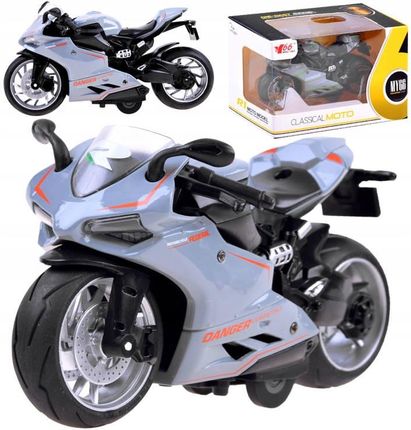 Leantoys Motor Pojazd Zabawka Dla Dziecka Motocykl Z Napędem Naciąganym