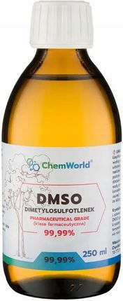 Chemworld Dmso Dimetylosulfotlenek 250Ml Najczystsza Klasa Farmaceutyczna