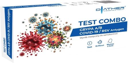 Diather Test Combo Grypa A/B COVID-19 / RSV Antygen 1 szt