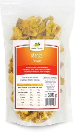 Słodkie Zdrowie Mango Suszone Bez Cukru 500g