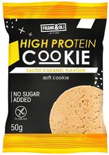 Zdjęcie Frank& Oli Frank&Oli Ciastko Proteinowe Słony Karmel Z Miazgą Orzeszków 1Szt. Bez Glutenu 50g - Małomice