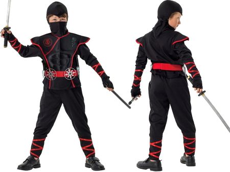 Kinderbal Ninja Z Mięśniami Strój Kostium Karnawałowy R.128 Na Bal Dla Dziecka