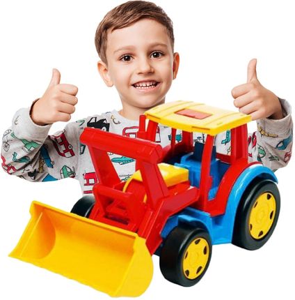 Wader Gigant Traktor Spychacz Zabawka Dla Dzieci