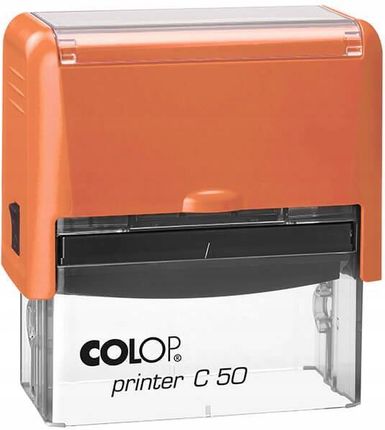 Colop Pieczątka Compact 50 Pro Pomarańczowy Z Logo 69X30mm Gumka
