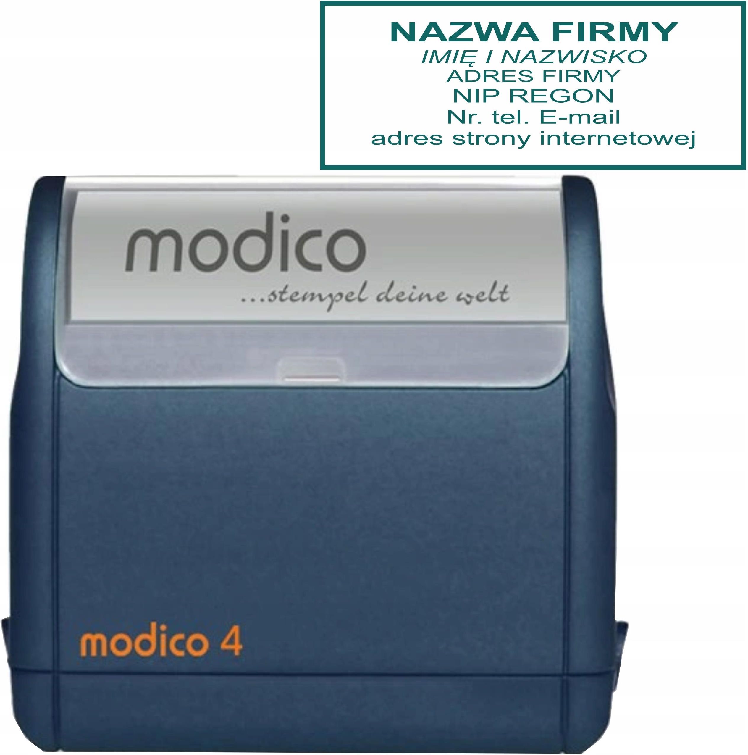 Modico Pieczątka Biurowa 4 Granatowa Flash 55X19Mm - Ceny i opinie ...