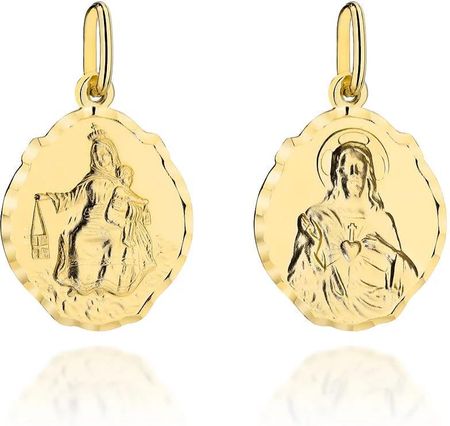 Biżuteria Gabor Złoty medalik duży szkaplerz 585