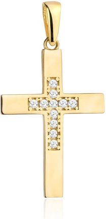 Biżuteria Gabor Złoty krzyżyk z cyrkoniami 585