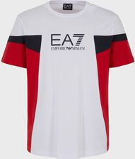 Męska Koszulka z krótkim rękawem Ea7 Emporio Armani Train Summer Block Tee SS 3Dpt10Pj02Z1100 – Biały