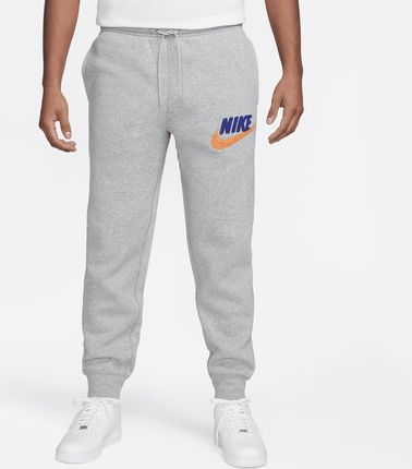 Męskie dzianinowe joggery Nike Club Fleece - Szary