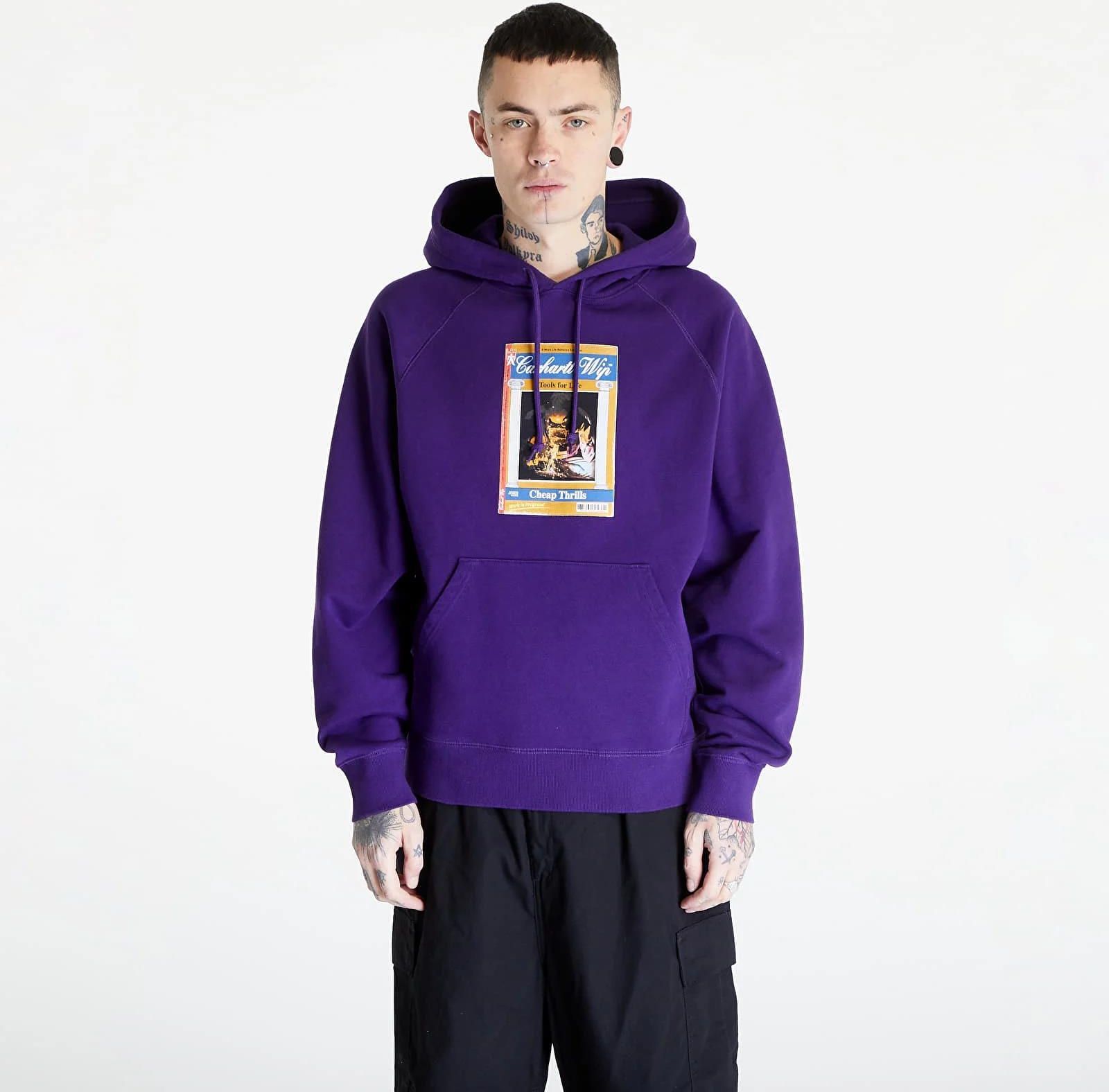 【Carhartt】HOODED CHEAP THRILLS SWEATSHIRT R5390 Carhartt WIP Hooded Cheap Thrills Sweat UNISEX Tyrian - Ceny