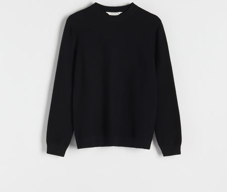 Reserved - Strukturalny sweter - Czarny