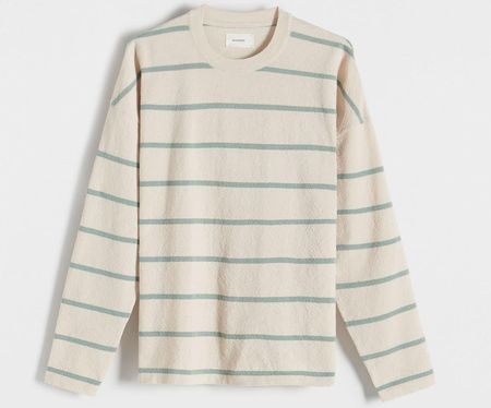 Reserved - Sweter w paski - Zielony
